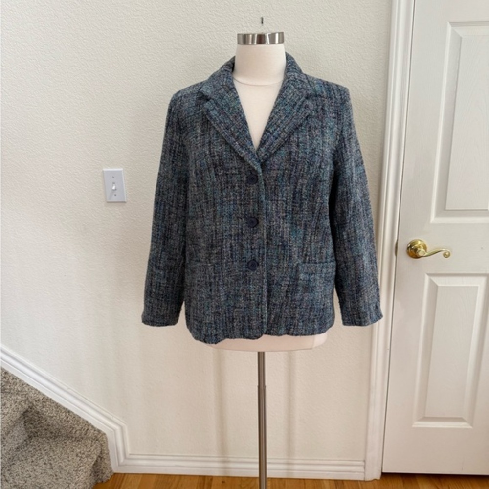 Appleseed's Blue-Gray Tweed Blazer